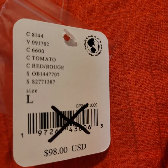 Free People Gauze Shorts Set, Size L - Picture 3 of 8